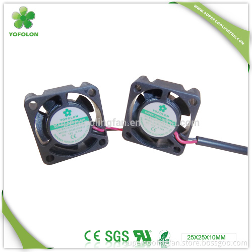 25x25x10mm 5V mini fan 2510 micro cpu motor cooling fan